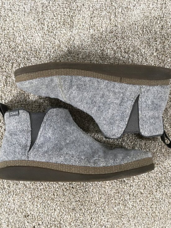 Chaco Revel Chelsea Boots Mens Size 9.5 Gray Felt main image 7